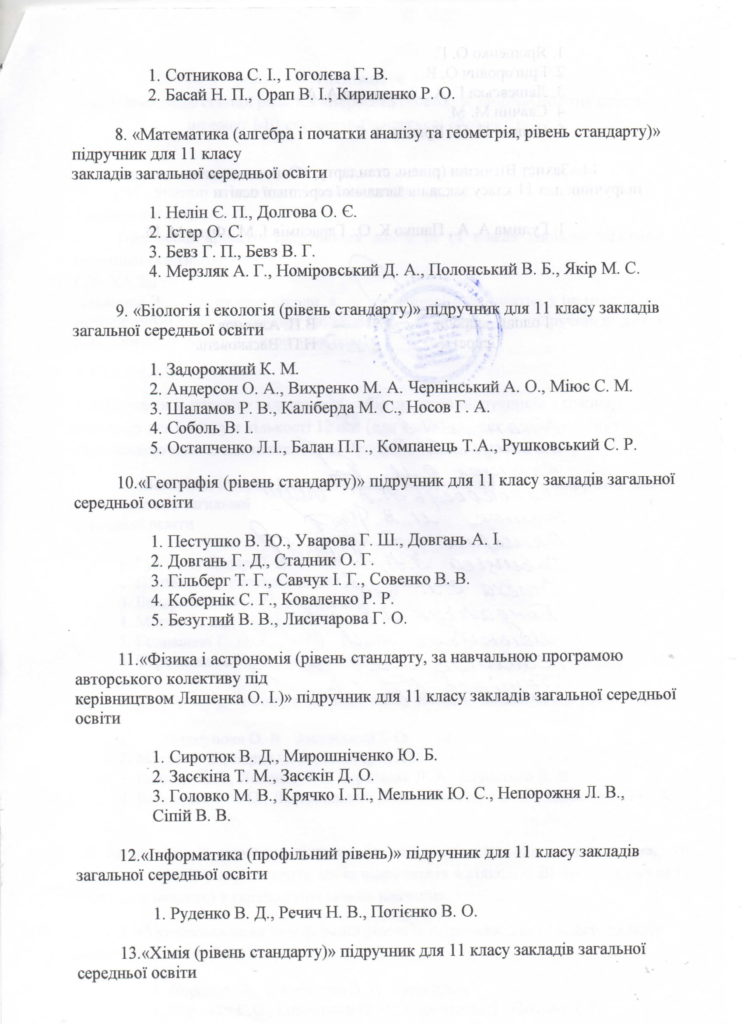 протокол педради про вибір підручників 6 та 11 класу-3