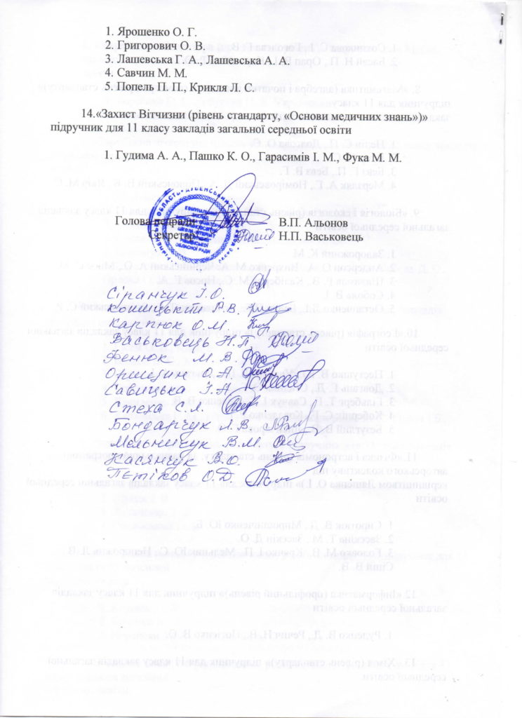 протокол педради про вибір підручників 6 та 11 класу-4